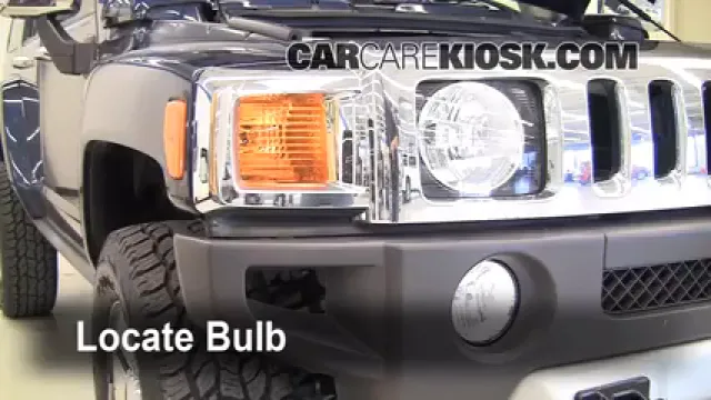 2008 Hummer H3 3.7L 5 Cyl. Lights Headlight (replace bulb)